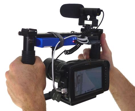 ALZO BMPCC 4K & 6K Cinema Camera Transformer Rig, Cage Bracket with Shoe Mounts and Hand Grips