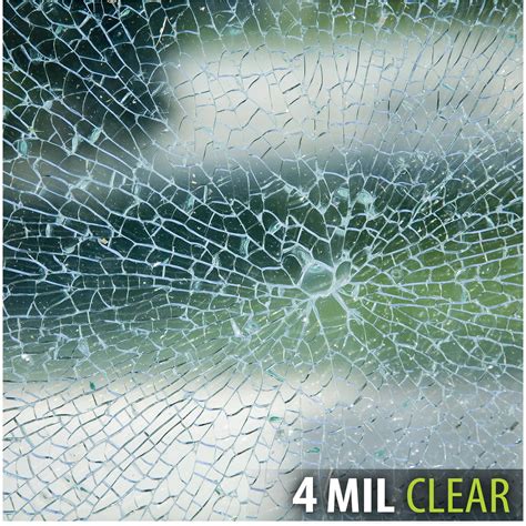 BDF S4MC Window Film Security and Safety Clear 4 Mil (30in X 24ft)