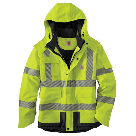 Brite Safety Lite Jacket - Hi-Vis Hooded Jackets Waterproof Rainwear for Men and Women High Visibility Reflective Clothing(Black,Large)