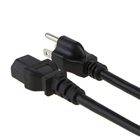 CableCreation [2-Pack] 3 Feet 18 AWG Universal Power Cord for NEMA 5-15P to IEC320C13 Cable, 0.915M / Black