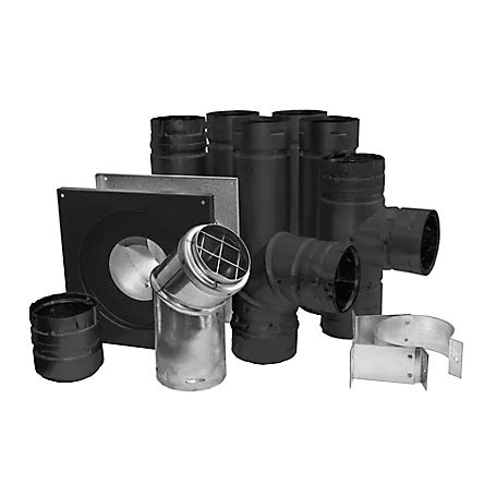 Duravent 3" x 36" Stainless Black Straight Pipe
