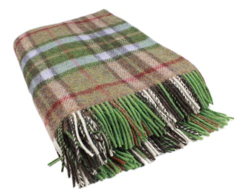 Irish Throw Blanket Made in Ireland Wool Throw Blanket 100% New Irish Wool Irish Blanket 54" x 72" Made in Co. Tipperary by John Hanly & Co.