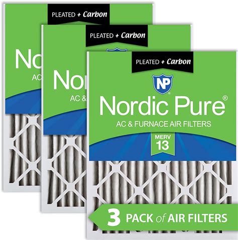 Review Product Nordic Pure 18x25x2 MERV 13 Pleated AC Furnace Air Filters 3 Pack