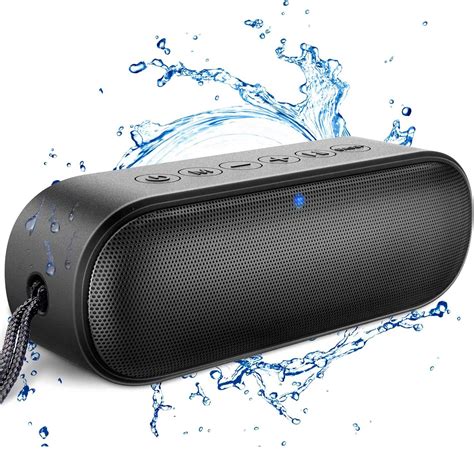 Portable Bluetooth Speaker, Waterproof Bluetooth Speaker with HQ Sound, iOS/Android Compatible Outdoor Speaker/Shower Speaker with Suction Cup, Carabiner, Bike Mount, FM Radio, Hands-Free Calling