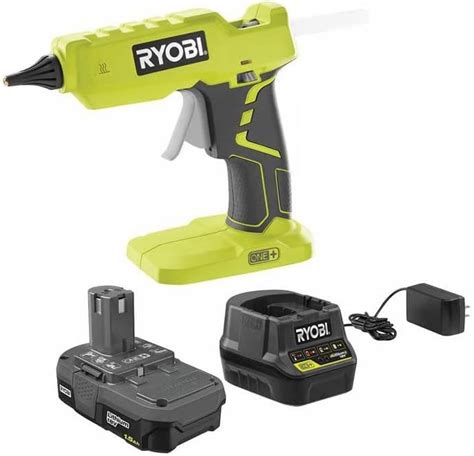 Ryobi Glue Gun P305 with Charger & Lithium-ion battery P128