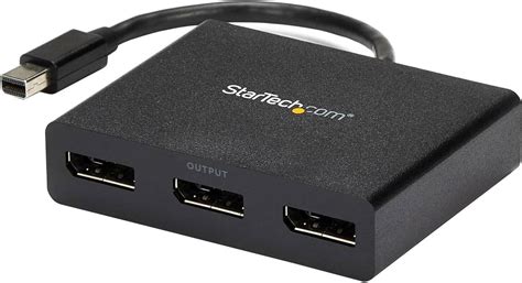 Get Cheap Price StarTech.com 3-Port Multi Monitor Adapter - DisplayPort 1.2 MST Hub - Dual 4K 30Hz & 1x 1080p - Video Splitter for Extended Desktop Mode on Windows PCs Only - DP to 3x DP Monitors (MSTDP123DP)