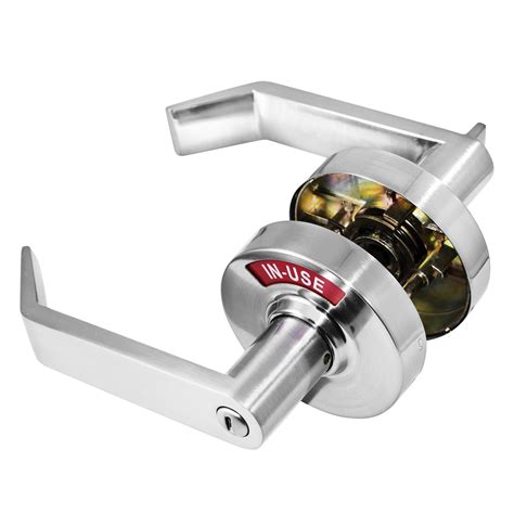 Review VIZILOK Privacy Indicator Lock and Lever C3FN, Large in-USE or Vacant Indicator, Durable ANSI GRADE2 comp, Perfect for Public restrooms Including Restaurants, Hospitals, Medical Offices. Satin Nickel