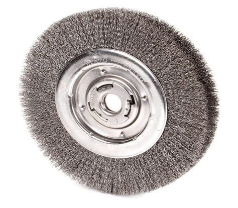 Weiler 06150 10" Medium Face Crimped Wire Wheel .0118" Steel Fill, 2" Arbor Hole, Made in The USA