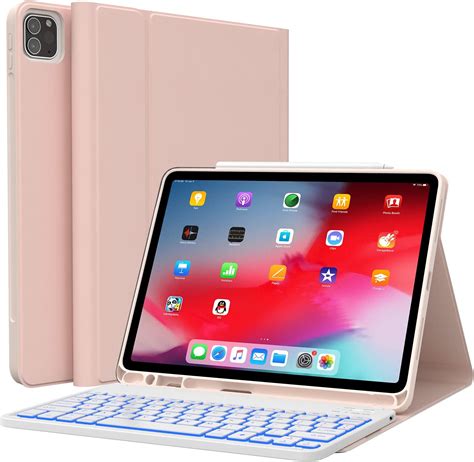 Hottest Sales iPad Pro 11 Inch 2021 Case with Keyboard, CHESONA Keyboard for iPad Pro 11-inch (3rd Generation, 2nd/1st Gen) - Wireless Detachable - with Pencil Holder - Flip Stand Cover - iPad Pro 11 Keyboard, Rose